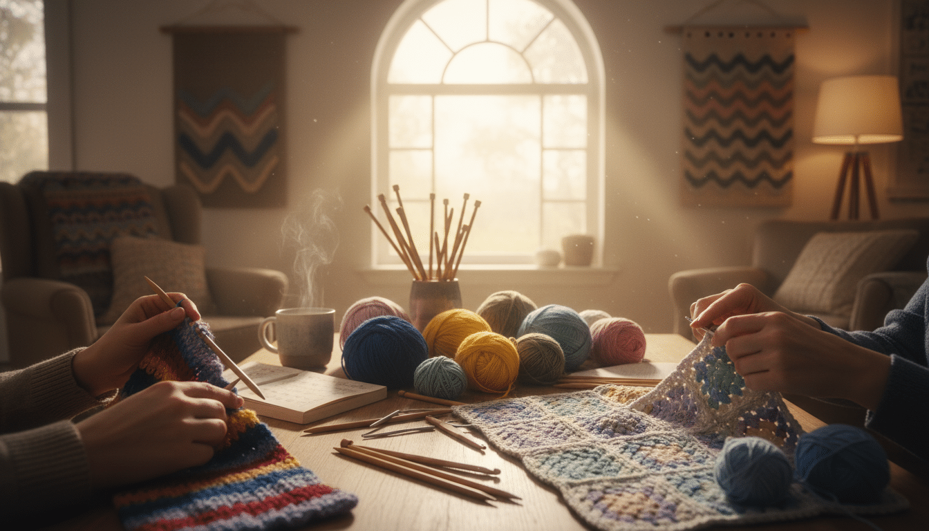 Stricken und Häkeln kombinieren